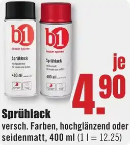 B1 Discount Baumarkt b1 Sprühlack Angebot