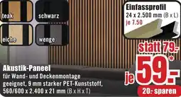 B1 Discount Baumarkt Akustik-Paneel Angebot