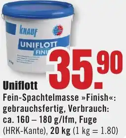 B1 Discount Baumarkt KNAUF Uniflott Angebot