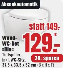B1 Discount Baumarkt Wand WC-Set Angebot