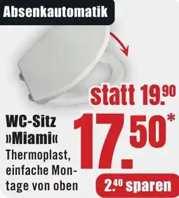 B1 Discount Baumarkt WC-Sitz Miami Angebot