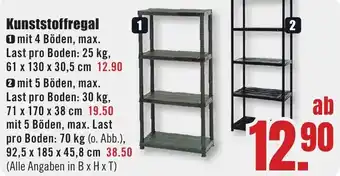 B1 Discount Baumarkt Kunststoffregal Angebot
