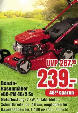 B1 Discount Baumarkt Einhell Benzin Rasenmäher GC-PM 46/5 S Angebot