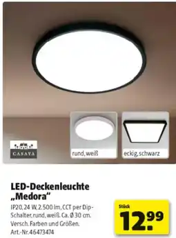 Hagebau CASAYA LED-Deckenleuchte ,,Medora" Angebot