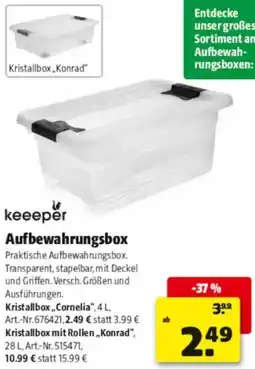Hagebau keeeper Aufbewahrungsbox Angebot