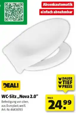 Hagebau DEAL! WC-Sitz ,,Nova 2.0" Angebot
