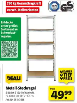 Hagebau DEAL! Metall-Steckregal Angebot
