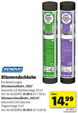 Hagebau RENOVO Bitumendachbahn Angebot