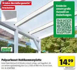 Hagebau Gutta Polycarbonat-Hohlkammerplatte Angebot