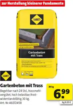 Hagebau SAKRET Gartenbeton mit Trass Angebot