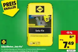 Hagebau SAKRET Schnellbeton ,,Setz-Fix" Angebot