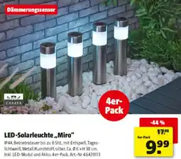 Hagebau CASAYA LED-Solarleuchte ,,Miro" Angebot