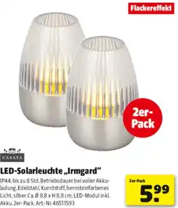 Hagebau CASAYA LED-Solarleuchte ,,Irmgard" Angebot