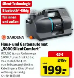 Hagebau GARDENA Haus- und Gartenautomat ,,5000 SilentComfort" Angebot