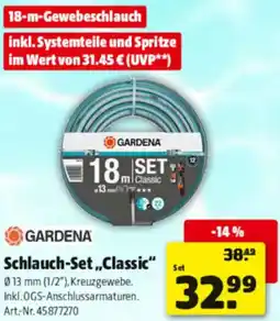 Hagebau GARDENA Schlauch-Set ,,Classic" Angebot
