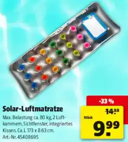 Hagebau Solar-Luftmatratze Angebot
