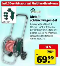 Hagebau Mr. GARDENER Metallschlauchwagen-Set Angebot