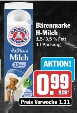 AEZ Bärenmarke Haltbare Milch Angebot