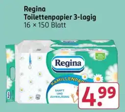 Rossmann Regina Toilettenpapier 3-lagig Angebot