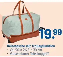 Rossmann Reisetasche mit Trolleyfunktion Angebot