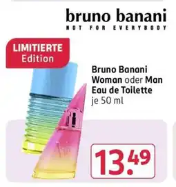 Rossmann bruno banani Woman oder Man Eau de Toilette Angebot