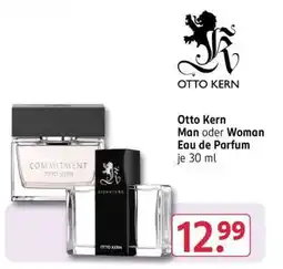 Rossmann Otto Kern Man oder Woman Eau de Parfum Angebot