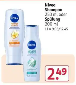 Rossmann Nivea Shampoo Angebot