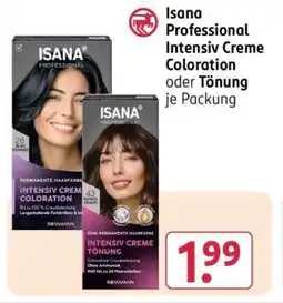 Rossmann Isana Professional Intensiv Creme Coloration oder Tönung Angebot