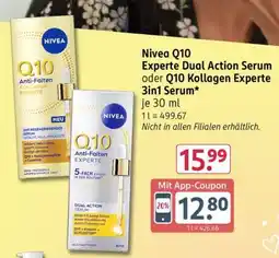 Rossmann Nivea Q10 Experte Dual Action Serum oder Q10 Kollagen Experte 3in1 Serum Angebot