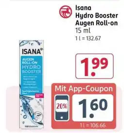 Rossmann ISANA Hydro Booster Augen Roll-on Angebot