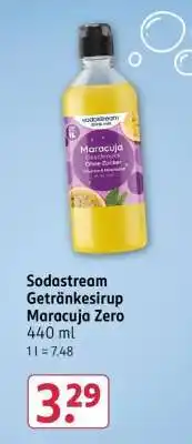 Rossmann Sodastream Getränkesirup Maracuja Zero Angebot