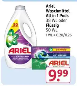 Rossmann Ariel Waschmittel All in 1 Pods Angebot