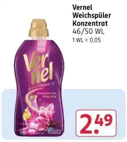 Rossmann Vernel Weichspüler Konzentrat Angebot