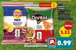 PENNY LAY'S Chips oder DORITOS Tortillas Angebot