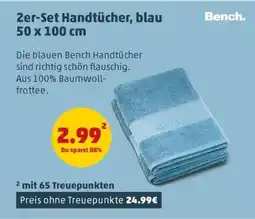 PENNY 2er-Set Handtücher, blau 50 x 100 cm Angebot