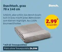 PENNY Duschtuch, grau 70 x 140 cm Angebot