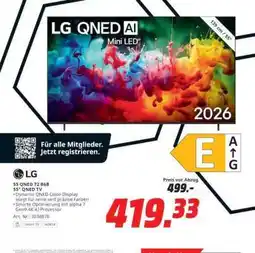MediaMarkt LG QNED 72 86B Angebot