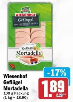 AEZ Wiesenhof Geflügel Mortadella Angebot