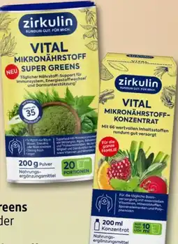 Rossmann Zirkulin Vital Super Greens Angebot