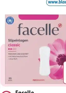 Rossmann Facelle Slipeinlagen Classic Lang Angebot