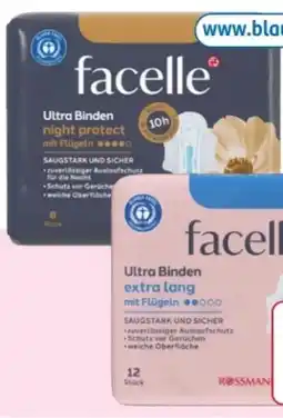 Rossmann Facelle Ultra-Binden Angebot