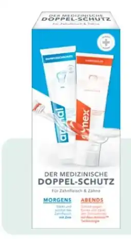 Rossmann Aronal & Elmex Zahncreme Doppel-Schutz Zahnfleisch und Zähne Angebot
