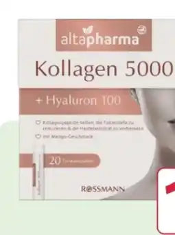 Rossmann Altapharma Kollagen 5000 + Hyaluron 100 Angebot