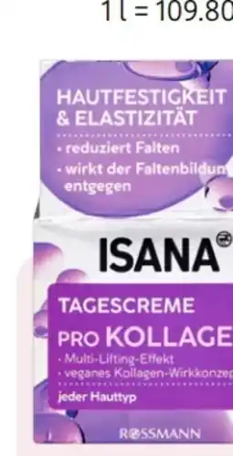 Rossmann Isana Pro-Kollagen Tagescreme LSF 15 Angebot