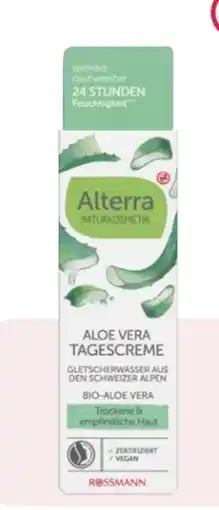 Rossmann Alterra Tagescreme Bio-Aloe Vera Angebot