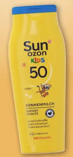 Rossmann Sunozon Sonnenmilch Kids LSF 50 Angebot