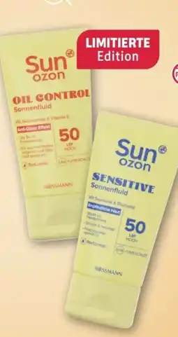 Rossmann Sunozon Sonnenfluid Oil Control LSF 50 Angebot