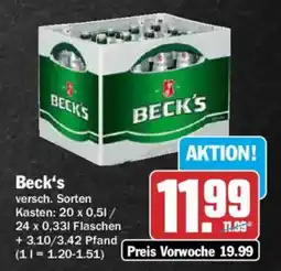 AEZ Beck's Angebot