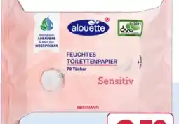 Rossmann Alouette Feuchtes Toilettenpapier Angebot