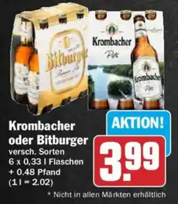 AEZ Krombacher oder Bitburger Angebot